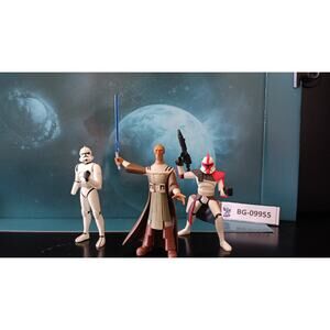 Star Wars Tartakovsky Clone Wars Mace Windu, Arc Capt & Clone Trooper Bundle